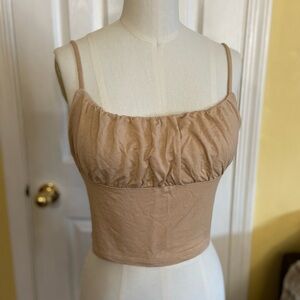 Pacsun Tan Women's Crop Top, size L, NWOT